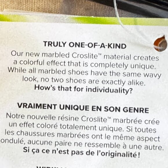 CROCS Men's NEW Classic Marbled Sandal Black and White Double Strap Slide On 13 - Picture 12 of 12